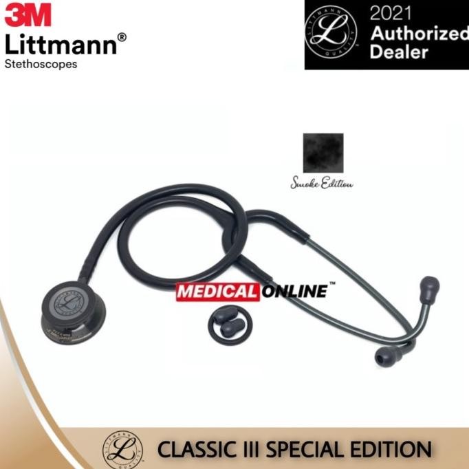 3M Stetoskop Littmann Classic Iii Black Smoke 5811 Limited Edition Berkualitas