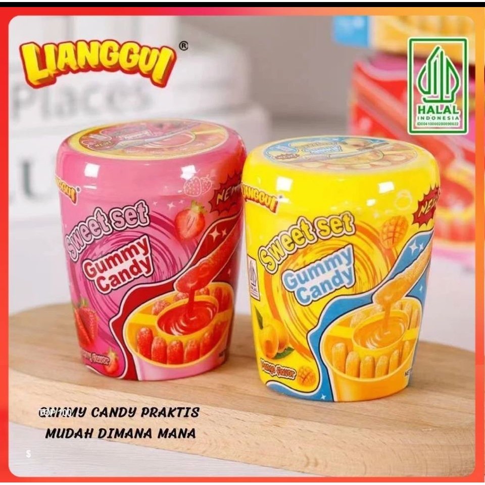 

SWEET SET GUMMY CANDY LIANGGUI 6pcs @60gr - 1036