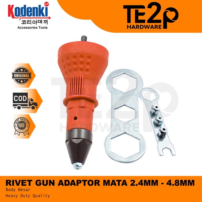 Barang Ready Adapter tang rivet adaptor bor tembakan paku rivet tang rivet listrik