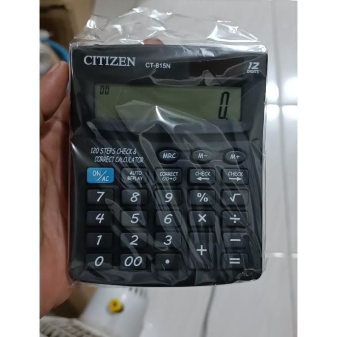 

hj-45 Kalkulator Citizen CT 815N - Kalkulator Check & Correct - 12 Digit Terlaris