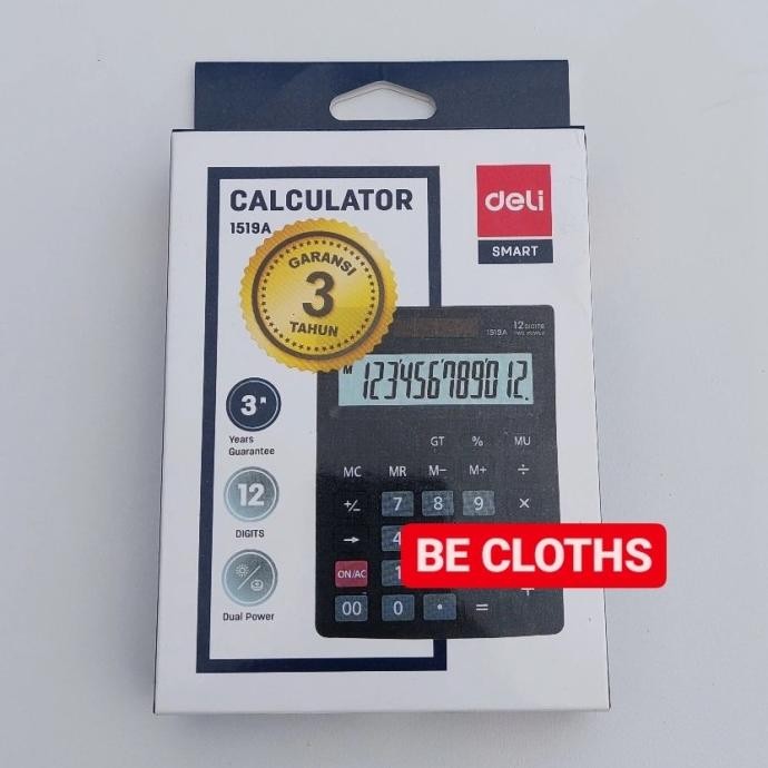 

FUZ-611 Deli 1519A Kalkulator Desktop Office 12 Digits Kalkulator 1519 A Viral