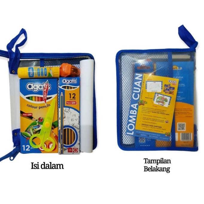 

er-87 Paket Alat Tulis Sekolah Agatis - School Set Original