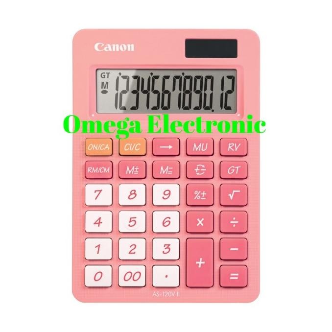 

TR21 Canon Desktop Calculator AS-120V - Kalkulator Meja Warna AS 120 V Berkualitas