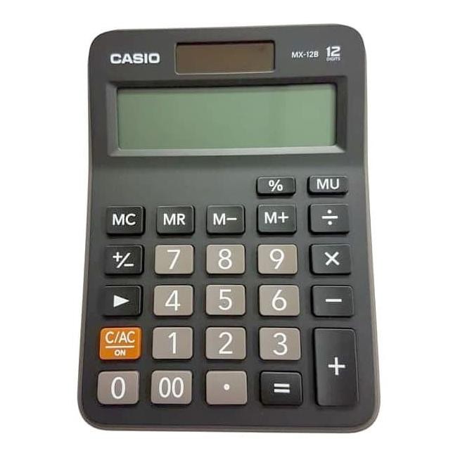 

gs-56 KALKULATOR CASIO MX 12B ORIGINAL - 12 DIGIT - 2 POWER - LARGE DISPLAY Terlaris