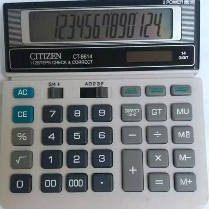 

Ah67 Citizen CT-8614 (14 digit) Kalkulator Sale