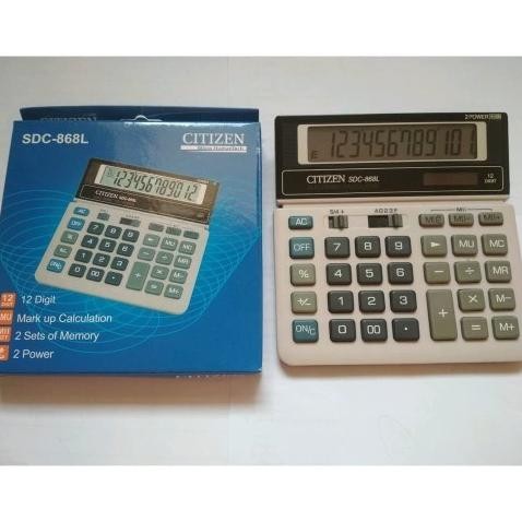 

2er-54 Kalkulator Calculator Citizen type CT 868 L 12 Digit 868 LSDC - 868L Sale