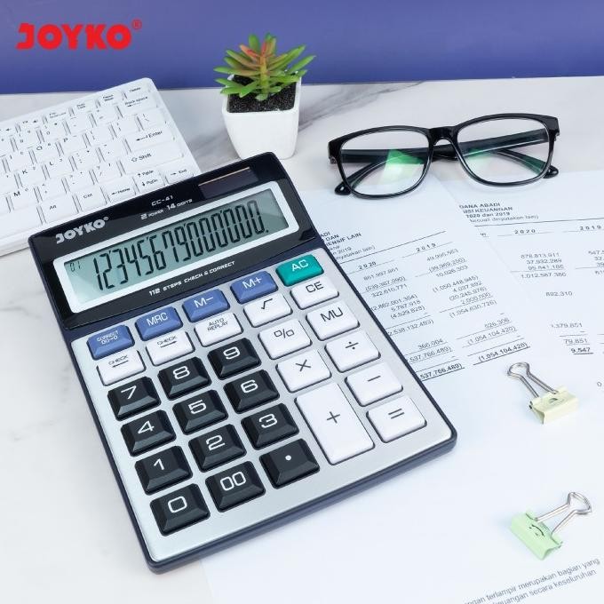 

wes-24 Calculator / Kalkulator Joyko CC-41 / 14 Digits / Check Correct Murah