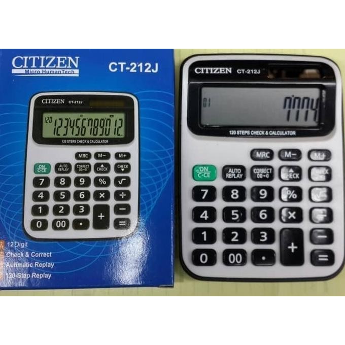 

fx-45 Kalkulator CITIZEN 12 Digit - Calculator CITIZEN TYPE CT-212J Original