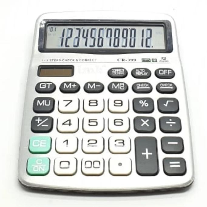 

ed-7 LMK CR-399 Kalkulator 12Digits Auto Replay Check & Correct Big Display Sale