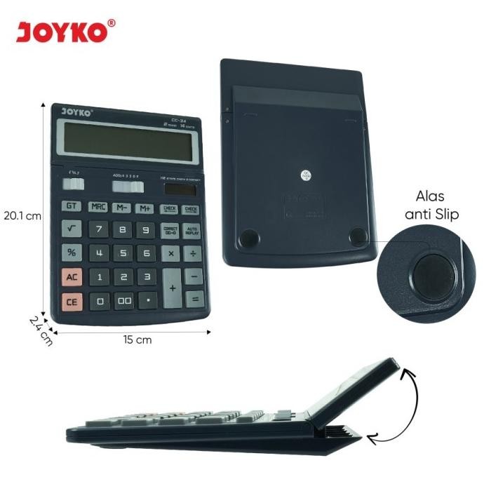 

Um57 JOYKO CC-34 KALKULATOR CHECK CORRECT 14 DIGIT -CALCULATOR DESKTOP CC34 Termurah