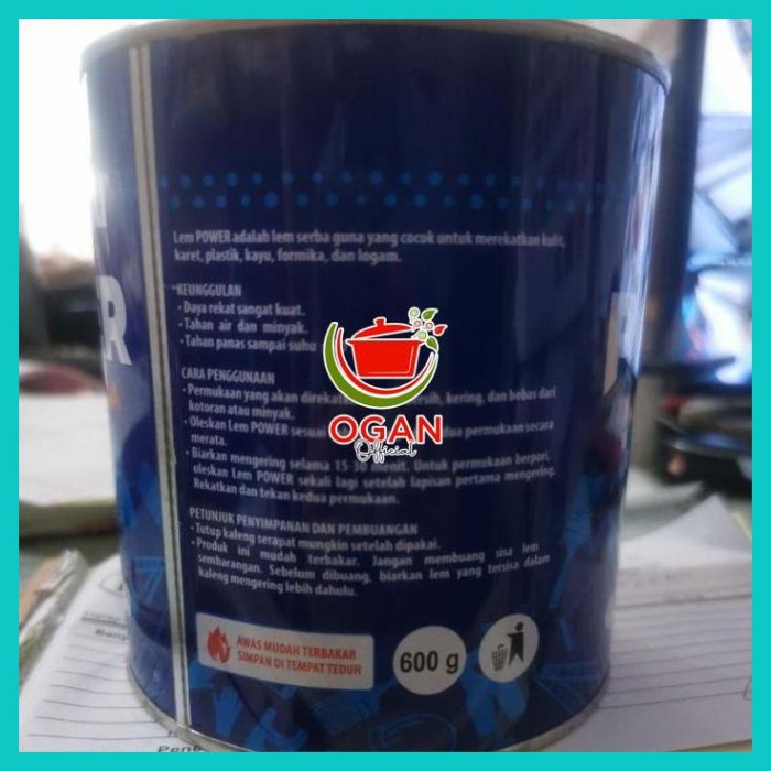 Ogan - Lem Kuning Serbaguna Rajawali Power 1Liter 600Gram Kayu