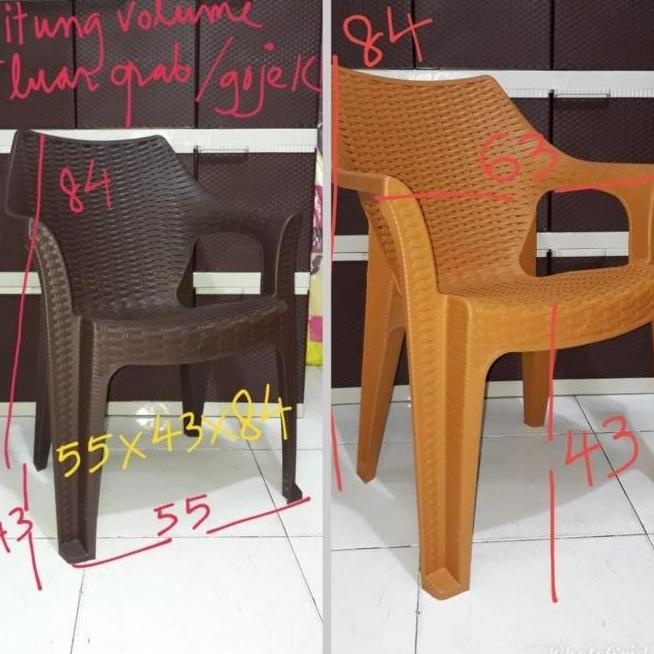 Ff Set= 4 Kursi Rotan + 1 Meja Tamu Besar Rotan Plastik Super Kuat, Caprigurltime