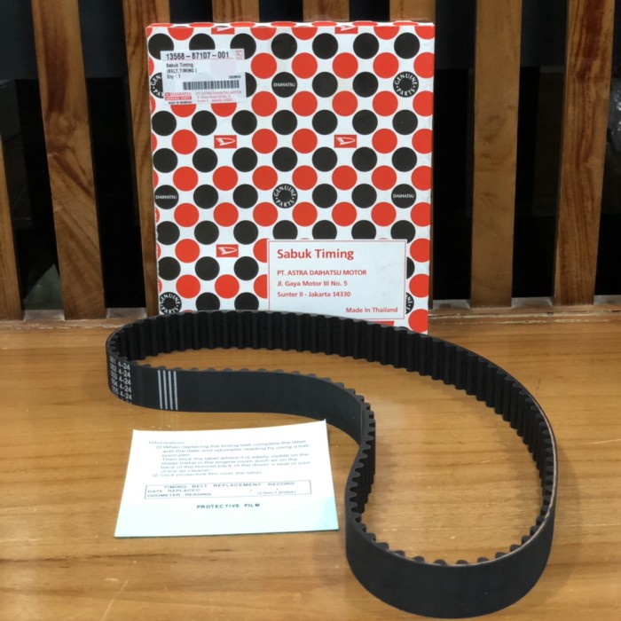 Timing Belt Zebra 1.3/Espass 1.3Cc Ori Kode 182