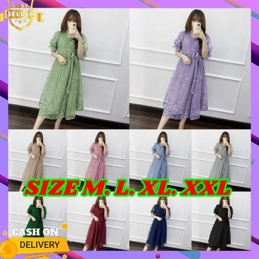 Dress Wanita Terbaru 223 Korean Style Pakaian Gaun Pesta Penyanyi Gsmis Tunik Modern Simple Bahan Pr