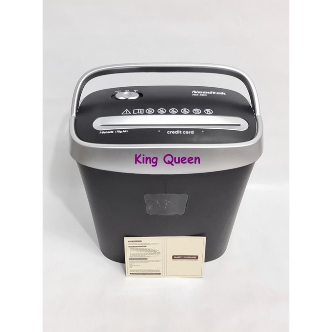 

Paper Shredder Cross Cut ND-50C Penghancur Kertas ND50C
