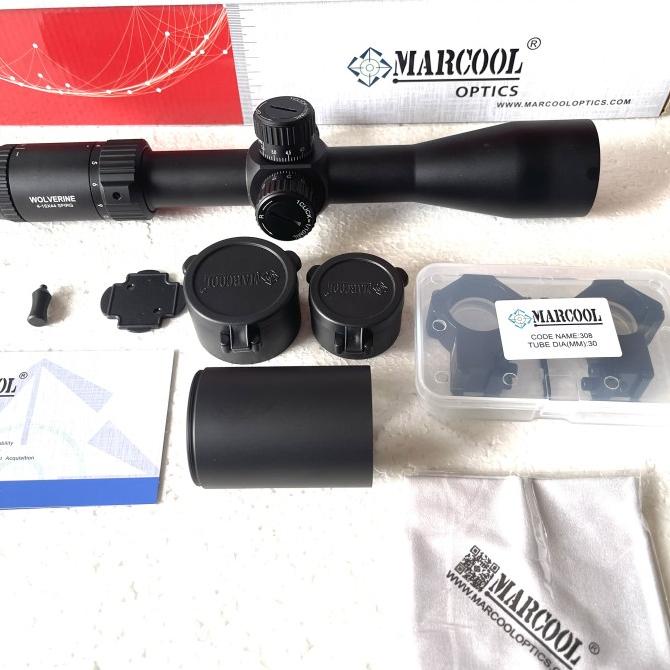 Teleskop marcool wolverine 4-16x44 SfirG titik dot nyala terbaru