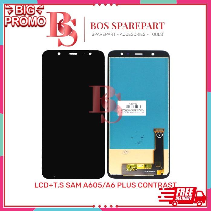 Lcd Touchscreen Samsung A605 A6 Plus Contrast