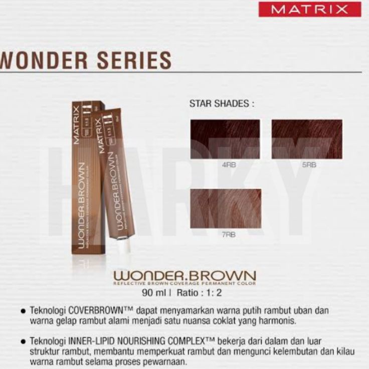 Laris Matrix Wonder Brown hair color 90ml - wonderbrown Terbaru