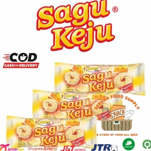 

Best Terlaris ( BERKAH ) Sagu Keju Happy Time Kue Kering 1 pack isi 20 pcs @10gr Original Keju Pandan Moka snack cemilan kue kering Enak Pasti Murah