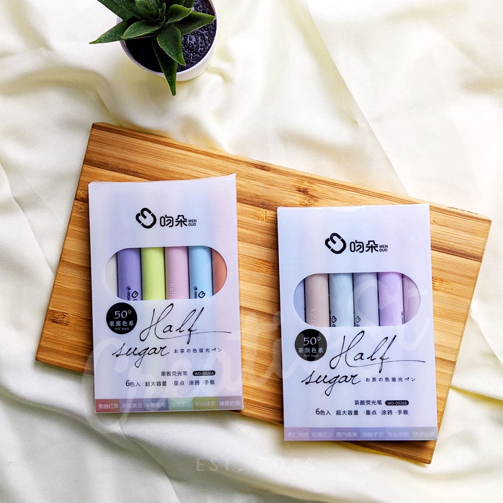 

[PROMO ZXW4] Highlighter Pastel Color Half Sugar Set 6 [PTK] Harga Baru