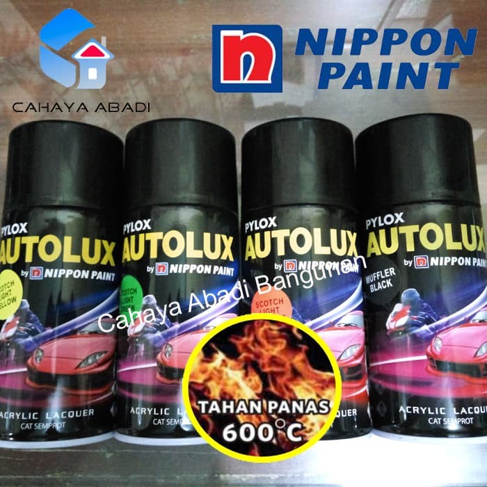 Terlaris Cat Semprot Tahan Panas Pylox Autolux Pilox Cat Knalpot Stabilo
