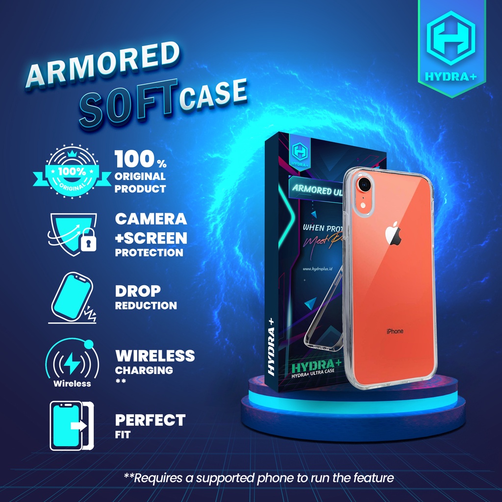 HYDRA+ iPhone XR Armored Soft Case - Casing Softcase