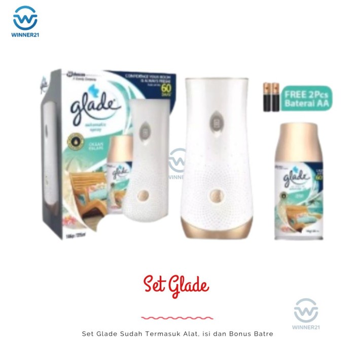 Terlaris Pengharum Ruangan Otomatis Glade Automatic Alat Semprot Spray Matic