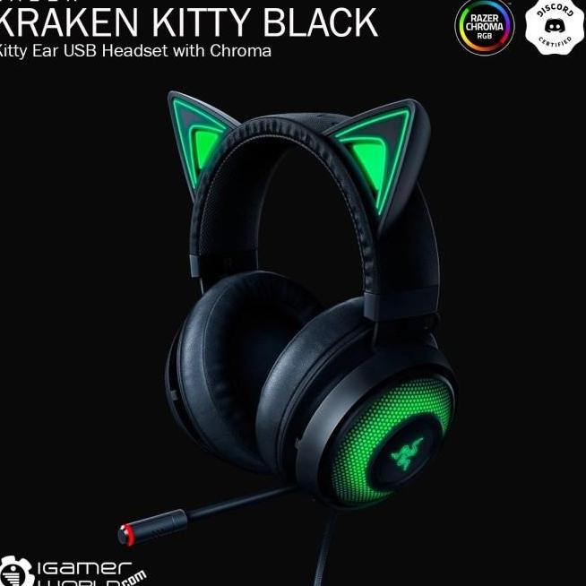 Ptr Razer Kraken Kitty Edition Black Gaming Headset Jalikastoreshop