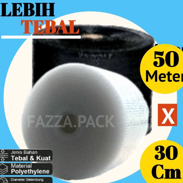 

❅Baru✯ BUBBLE WRAP HITAM DAN PUTIH BENING TEBAL / UKURAN 30CM×50M / PLASTIK BUBBLE WRAP / PLASTIK PACKING / BUBBLE WRAP PREMIUM MURAH BERKUALITAS / PLASTIK GELEMBUNG V71