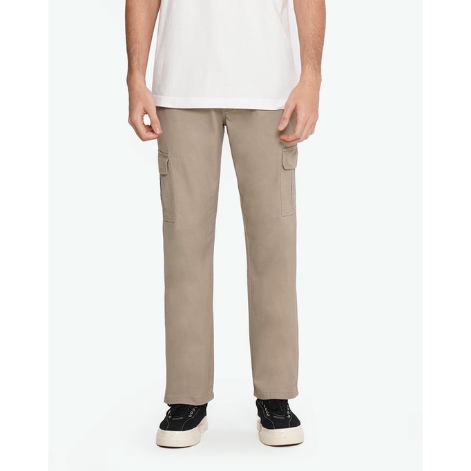Celana Unisex Erigo Cargo Pants Archie Light Brown