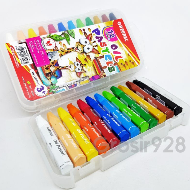 

BLKJ-76 Crayon / Krayon Oil Pastel Greebel 12 warna 304