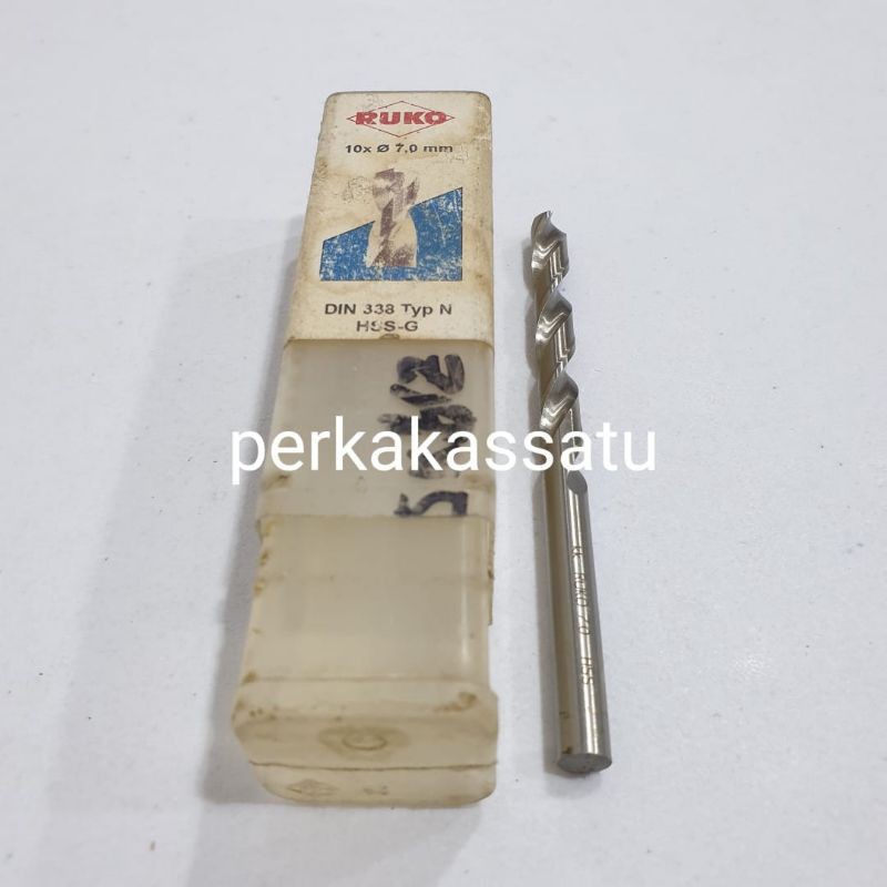 MATA BOR BESI RUKO 7.0MM 7,0MM 7MM HSS GROUND 338 7.0 7,0 7 MM