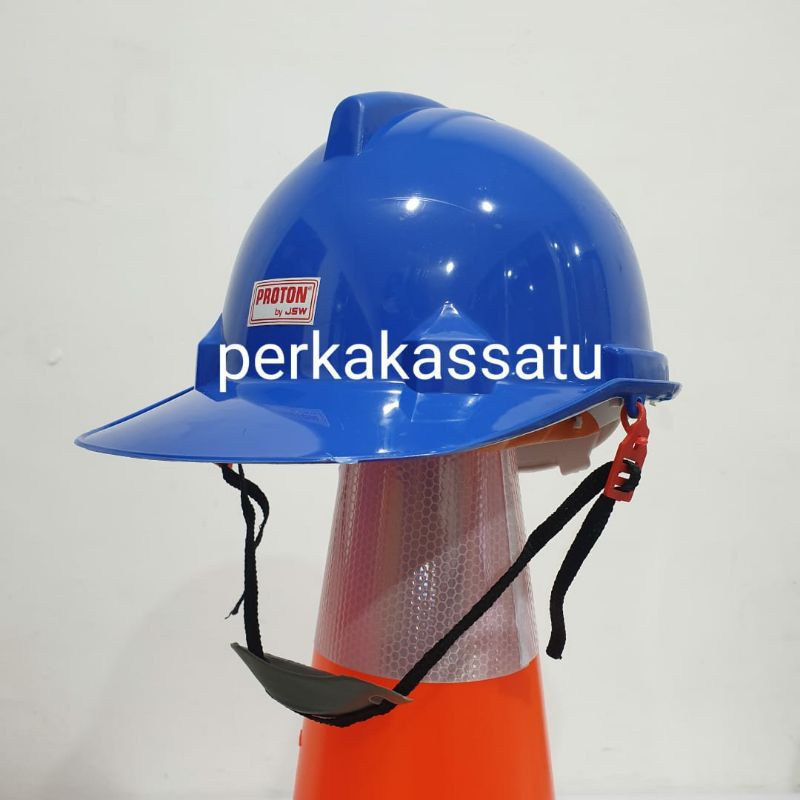 TOPI KERJA BIRU PROTON JSW HELM BLUE KESELAMATAN SAFETY HELMET