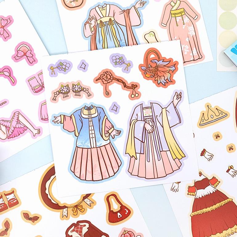 

Viral Buku Stiker Diy Fashion Baju Sticker Dress Up Book Lucu Korean Ktl