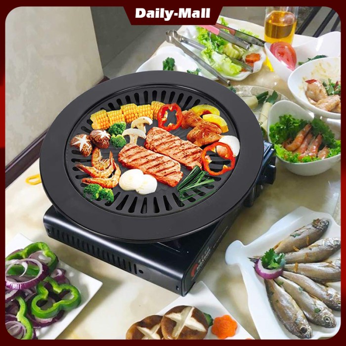 Alat Masak Barbeque Grill Pan Grill Pan Anti Lengket Korean Bbq Grill Bbq Kompor