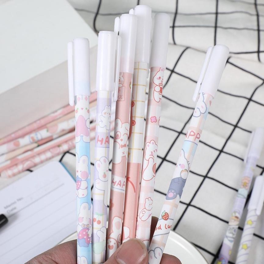 

Diskon (Isi 12Pcs) Pulpen Bisa Dihapus Bolpoin Gel Erasable Pen Pena Yang Bisa Dihapus Karakter Lucu Nkr