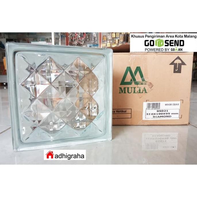 glass block glassblock diamond mulia