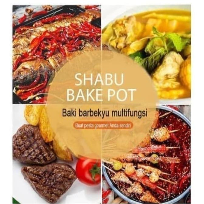 Multi Pan Panggang Barbekyu Bbq Panci Suki Hot Pot Bowl Grill Shabu Lapakanakamak