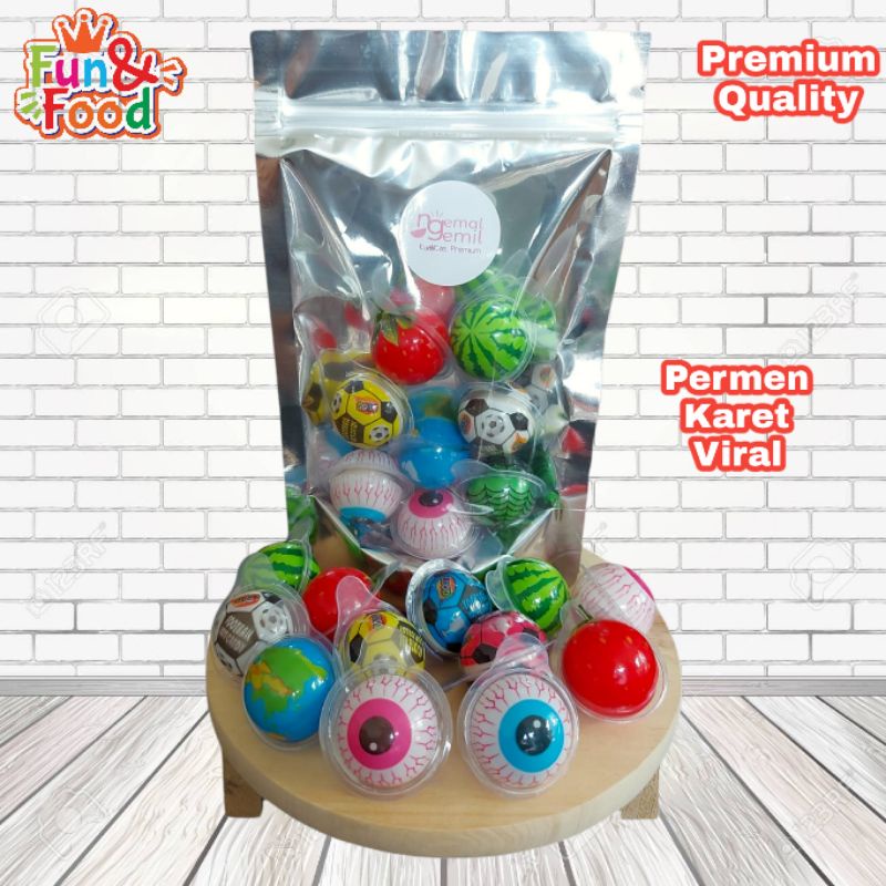 

Permen Karet Viral Bubble Gum Viral Mata Globe Bola Buah Xed Kualitas