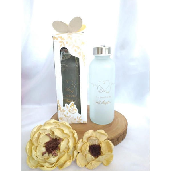 paket bundling botol FREE BOX / botol + box / souvenir botol kaca diamond / souvenir
