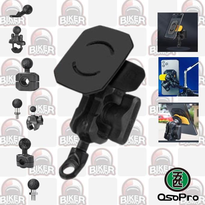 Osopro X Clam Mount Phone Holder 3M X-Clam Frameless Mounting Bracket