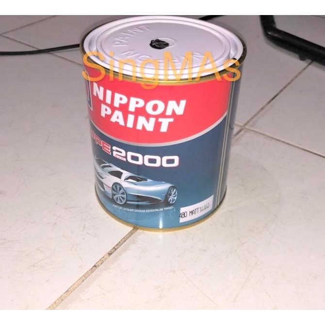 NIPPE 2000 BLACK 480 MATT HITAM DOFF CAT Duco /Mobil/Besi/Mebel/Pagar