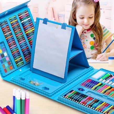 

[U8♫/U㊖] (KEYA) Pensil Warna Crayon Set 208 Pcs Alat Menggambar Mewarnai Anak/ kekinian..!