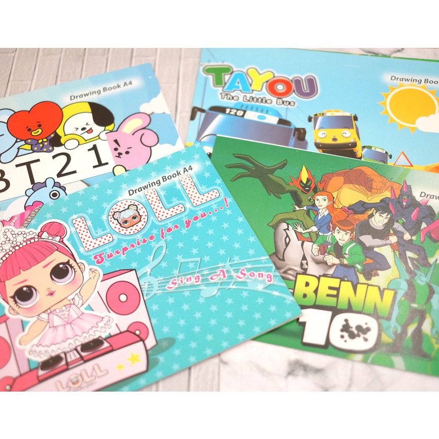 

(➛.☎LVU] (5 Piece) Buku Gambar Anak Anak A4 - terviiral!