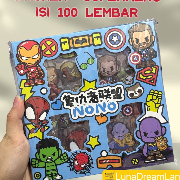 

(» V➛NY] Sticker SUPERHERO isi 100 Lembar / Stiker avangers / Stiker Superman / Stiker Spiderman / Stiker Superhero / Stiker Marvel- viiral.!