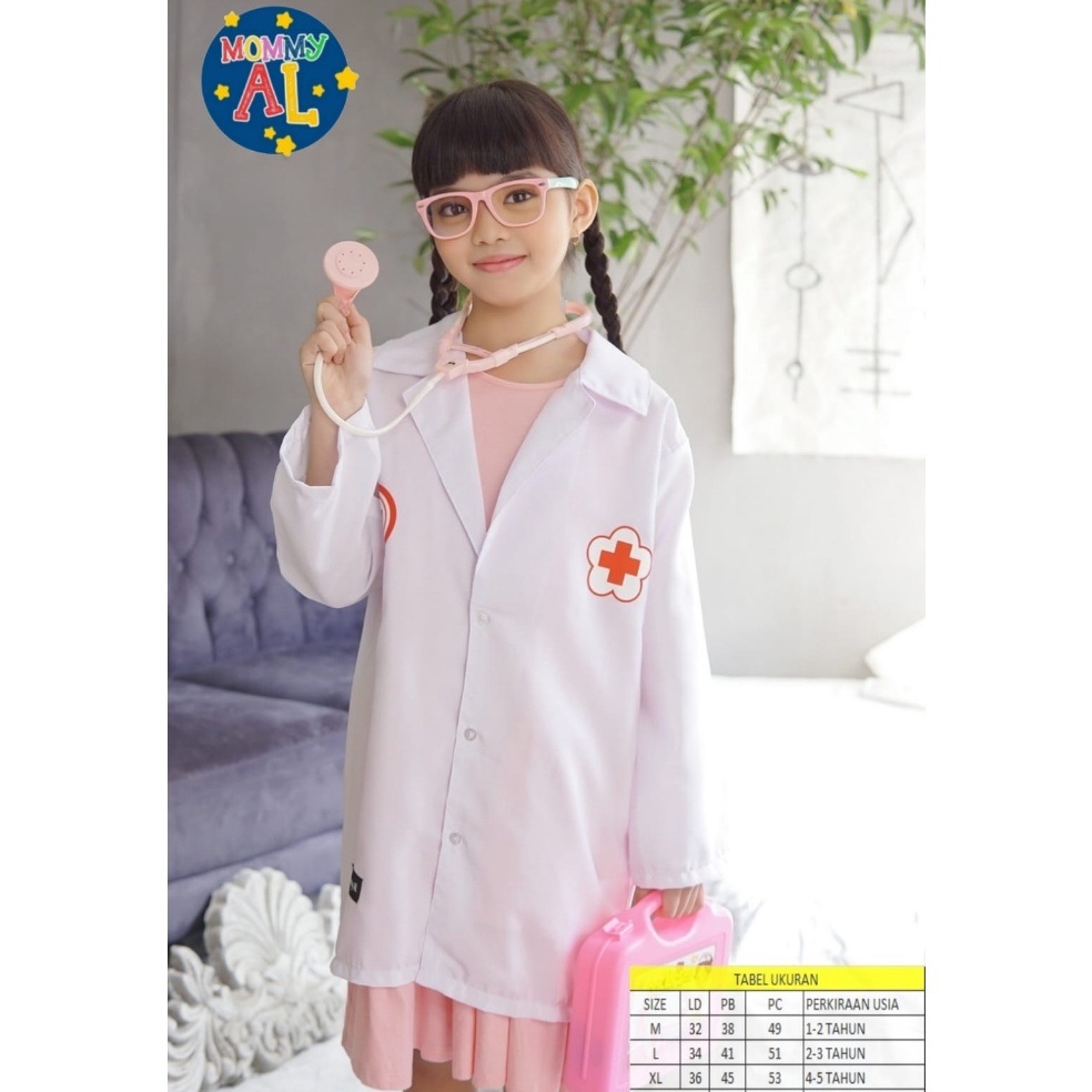 Serbu sekarangO4a4Z JAS DOKTER ANAK/Jas Dokter anak kecil/jas dokter anak murah/jas dokter anak pere