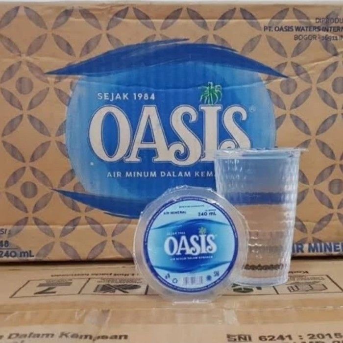 

Oasis Air Mineral Kemasan Gelas Karton 1 Dus Isi 48 x 240 ml