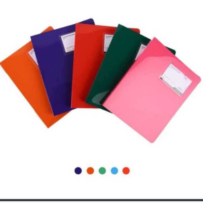 

[❣ P✮SL) clear holder A5 / dokumen keeper isi 20 lembar. 19x24 cm inter x folder- kekiniaan..!