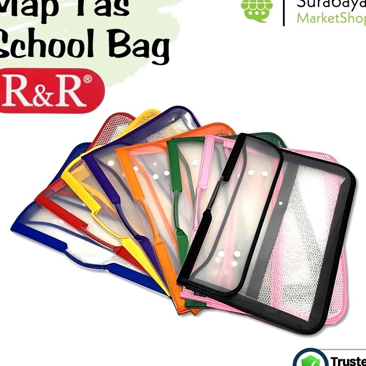 

[❤ H✉PM) Map Tas 2 Kancing / School Bag Folio F4 R&R/ pasti.dikirim..!