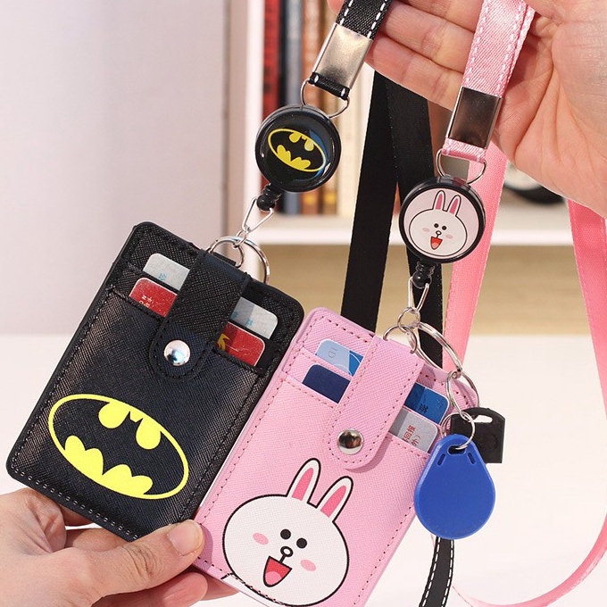 

(❣ N☀4D] 2414 Name Tag/ID Card Holder/Gantungan Kartu Nama/Tali Id card Nama 3 Slot- murah..